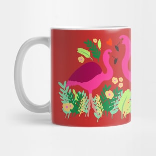 Flamingos In Love Mug